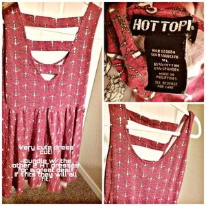 Red Hot Topic Anchor Cotton Dress XL